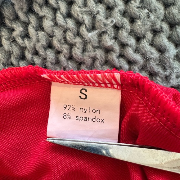 Scarlet Red Ruched Midi Dress Small - Picture 6 of 6